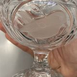 Cristal d'Arques candy box with animal and bird motifs