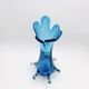 XXL Murano Vase Fratelli Toso Sommerso Blue 44cm 4.7kg Labelled 70s