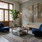 1970s Alky Armchairs by Giancarlo Piretti for Castelli. Restored Pair