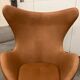 Fritz Hansen Egg Chair 07-'63 Cognac Camel vintage leather NEW CONDITION!!