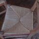 Lot de 4 chaises paillées en merisier