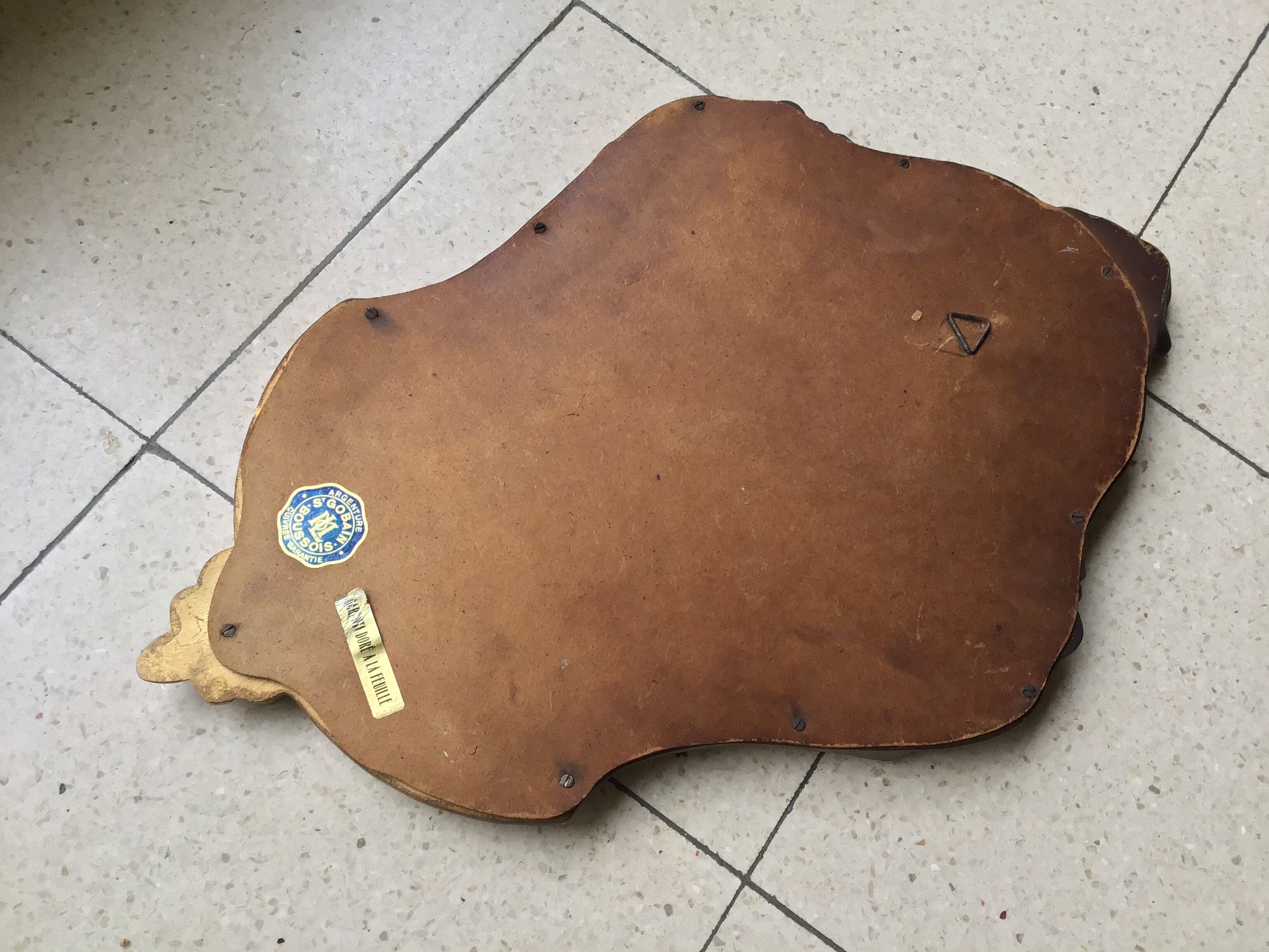 Old baroque rock mirror.