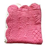 Paire de housses de coussin boutis années 80-90