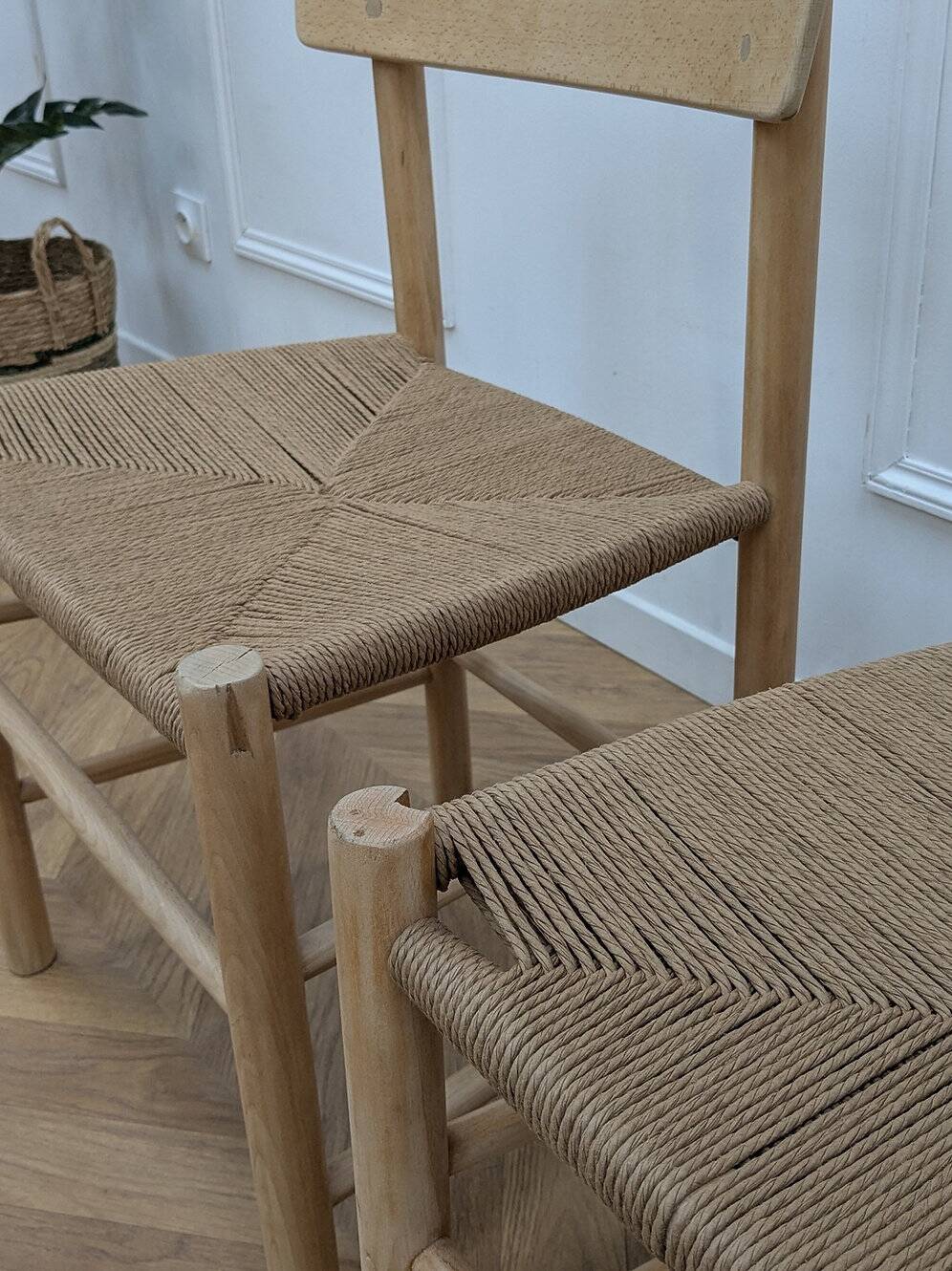 4 J39 Folkestol chairs by Borge Mogensen