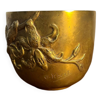 Pot vide poche en bronze Alexandre Vibert