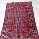 Ancien tapis oriental de prière - 132 x 92cm