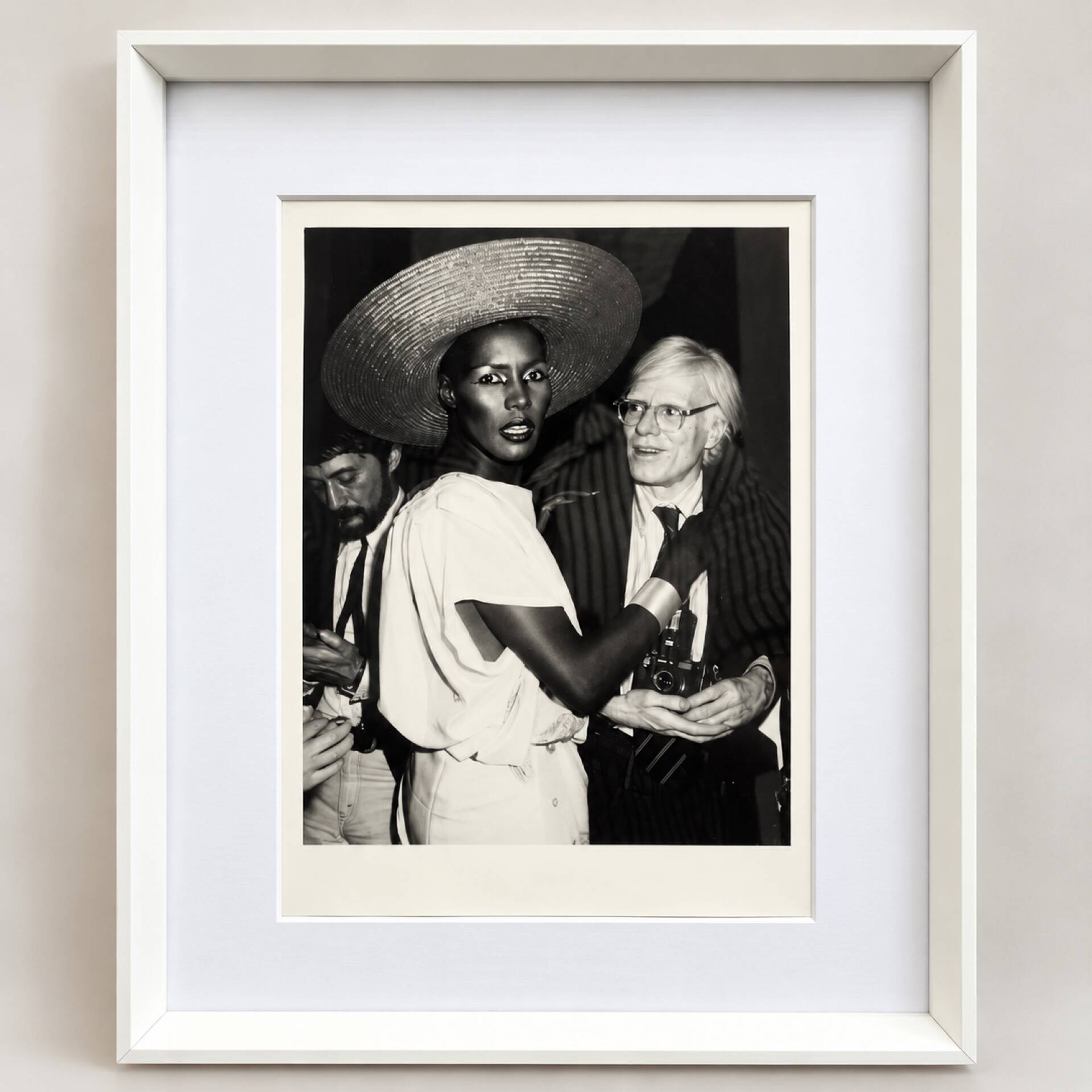 Ron Galella - Grace Jones & Andy Warhol, Studio54, 1978 Silver print
