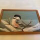Small bird oil on panel painting