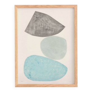 Peinture ''galets'' 30x40cm