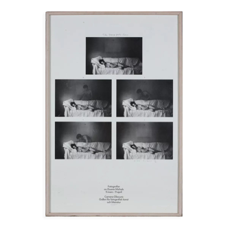 Affiche d’exposition, « Les jeunes filles rêvent », signée et numérotée Duane michals, 1978