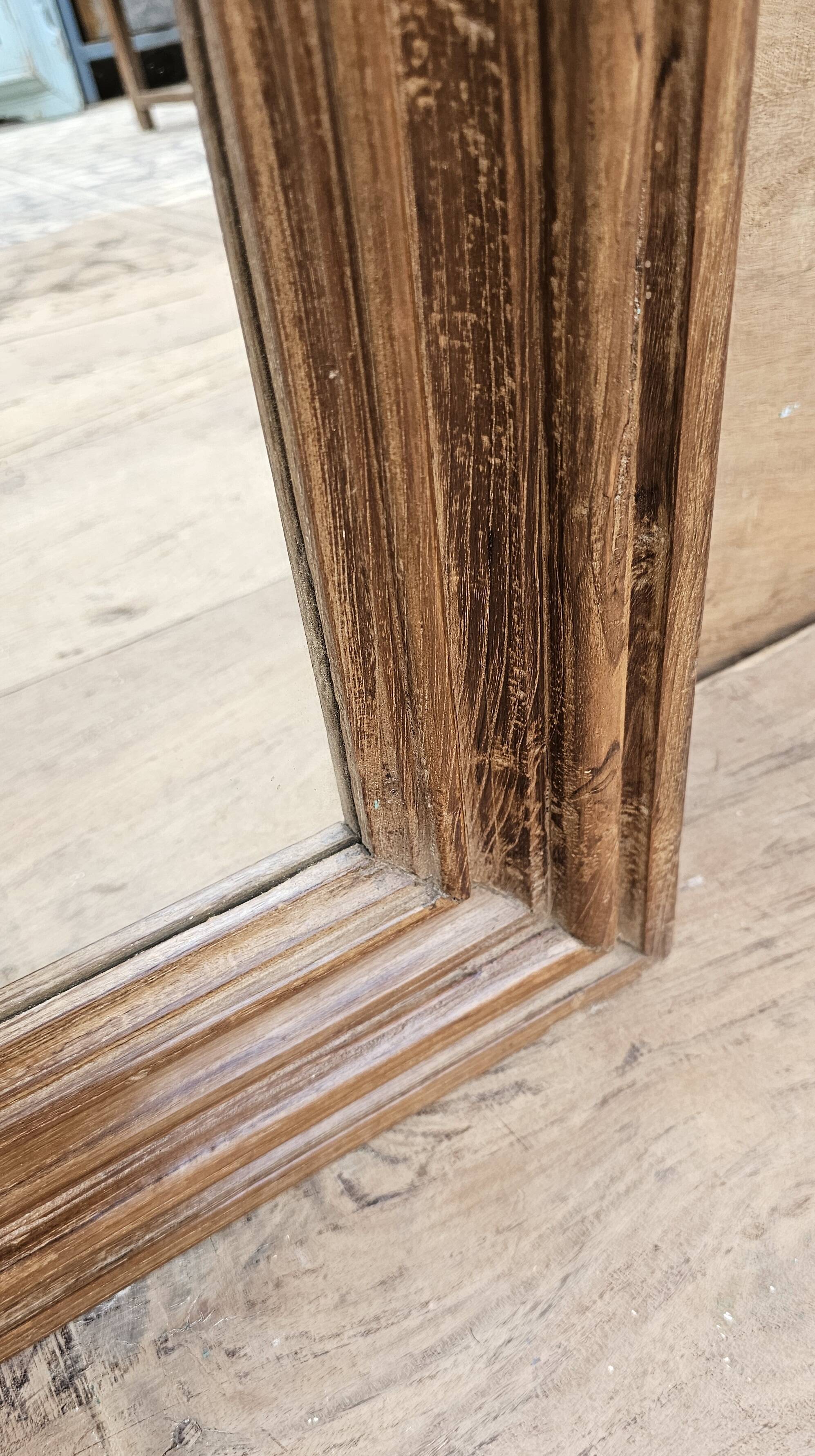 Burmese teak mirror