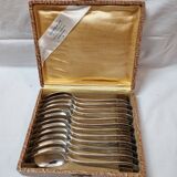 12 cuillères à café argent art déco