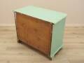 Solid pine chest of drawers painted green, three drawers, Denmark 1950s