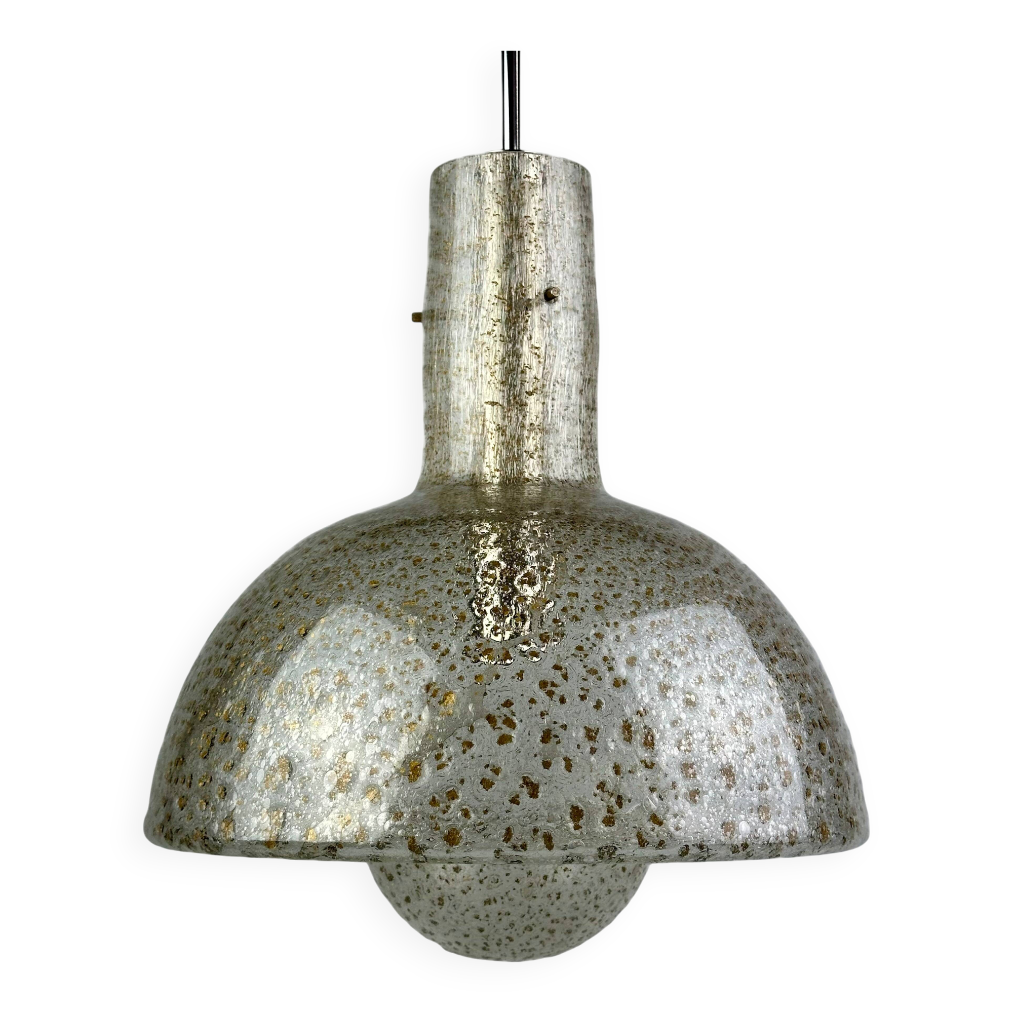 60s 70s ceiling lamp hanging lamp by Temde Leuchten glass space age design