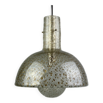 60s 70s ceiling lamp hanging lamp by Temde Leuchten glass space age design