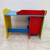 Multicolored children's desk and stool