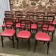 Set de 6 Chaises bistrot Brasserie bentwood bistrot chair shabby chic baumann Thonet simili cuir