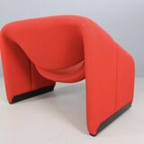 Pierre Paulin Set of 2 F598 Groovy Armchairs for Artifort New Upholstery, 1972