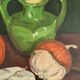 Still life painting signed jacqueline berteaux-dubuc - 1995