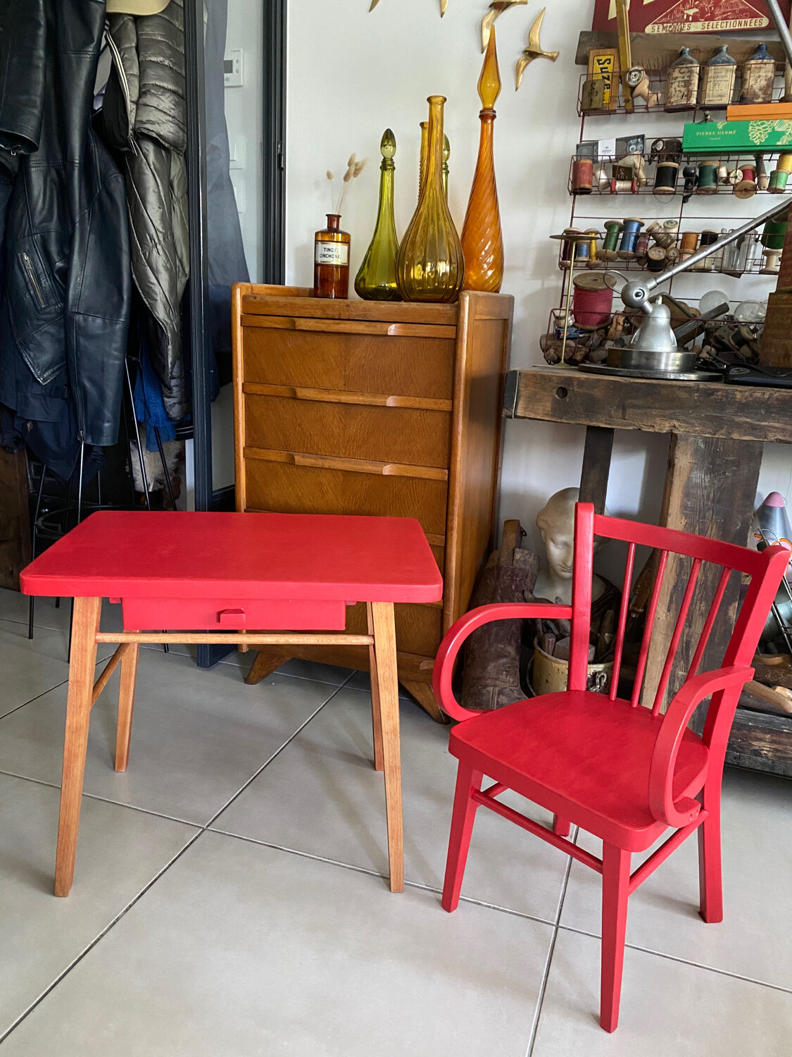 Baumann desk and children's chair set