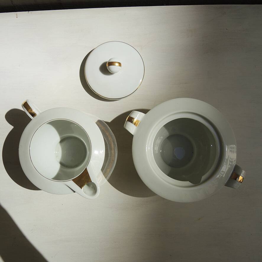 Antique A. Vignaud Porcelain Tea/Coffee Set