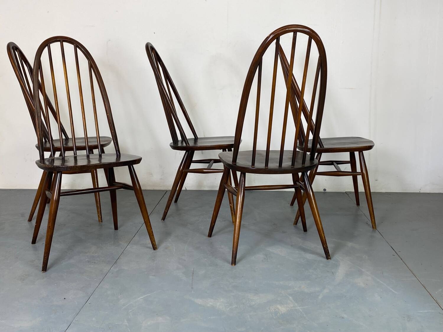 Vintage Scandinavian Style Dining Chairs by Lucian Ercolani for Ercol, Set of 5, 1960s