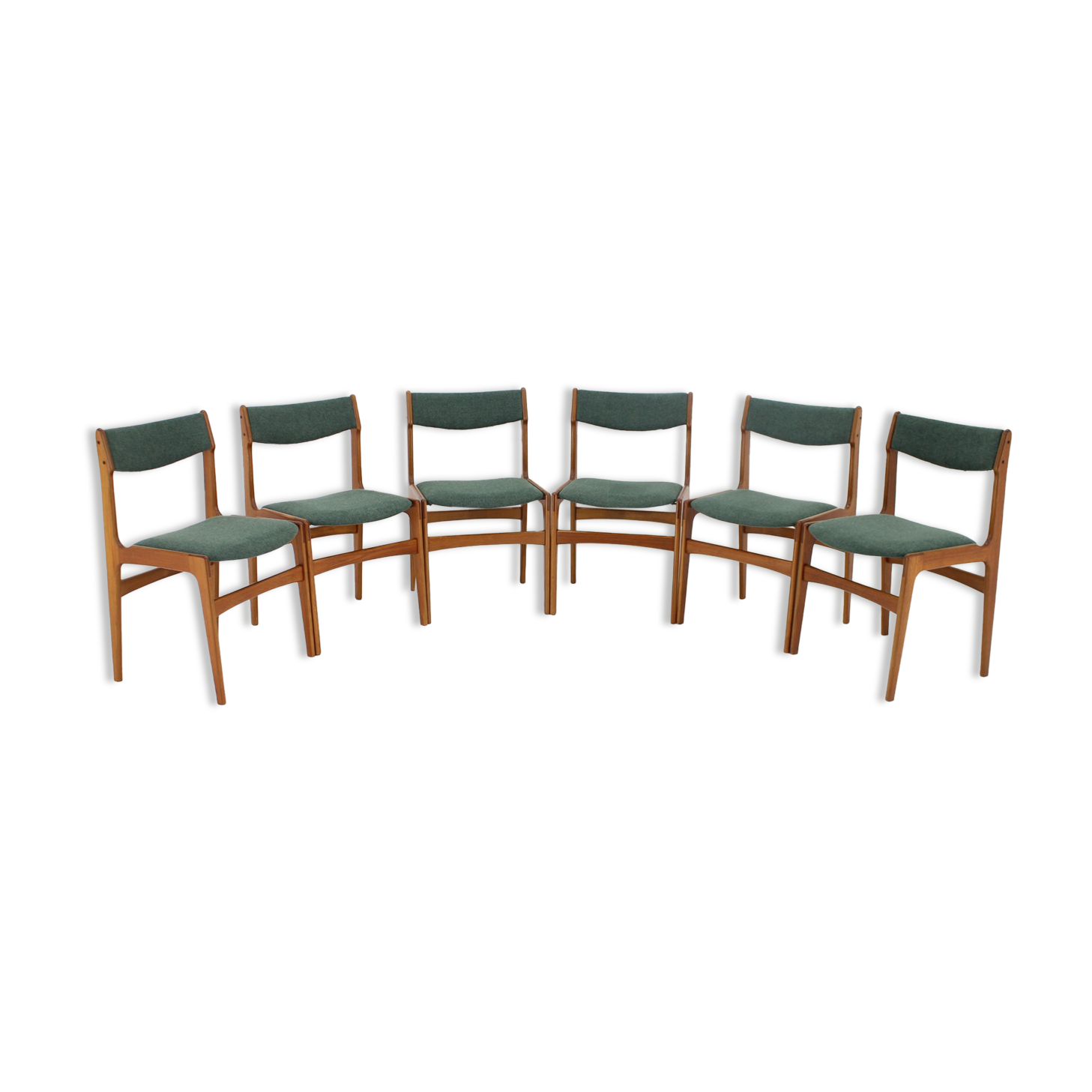 1960s Set of Six Teak Dining Chairs, Denmark