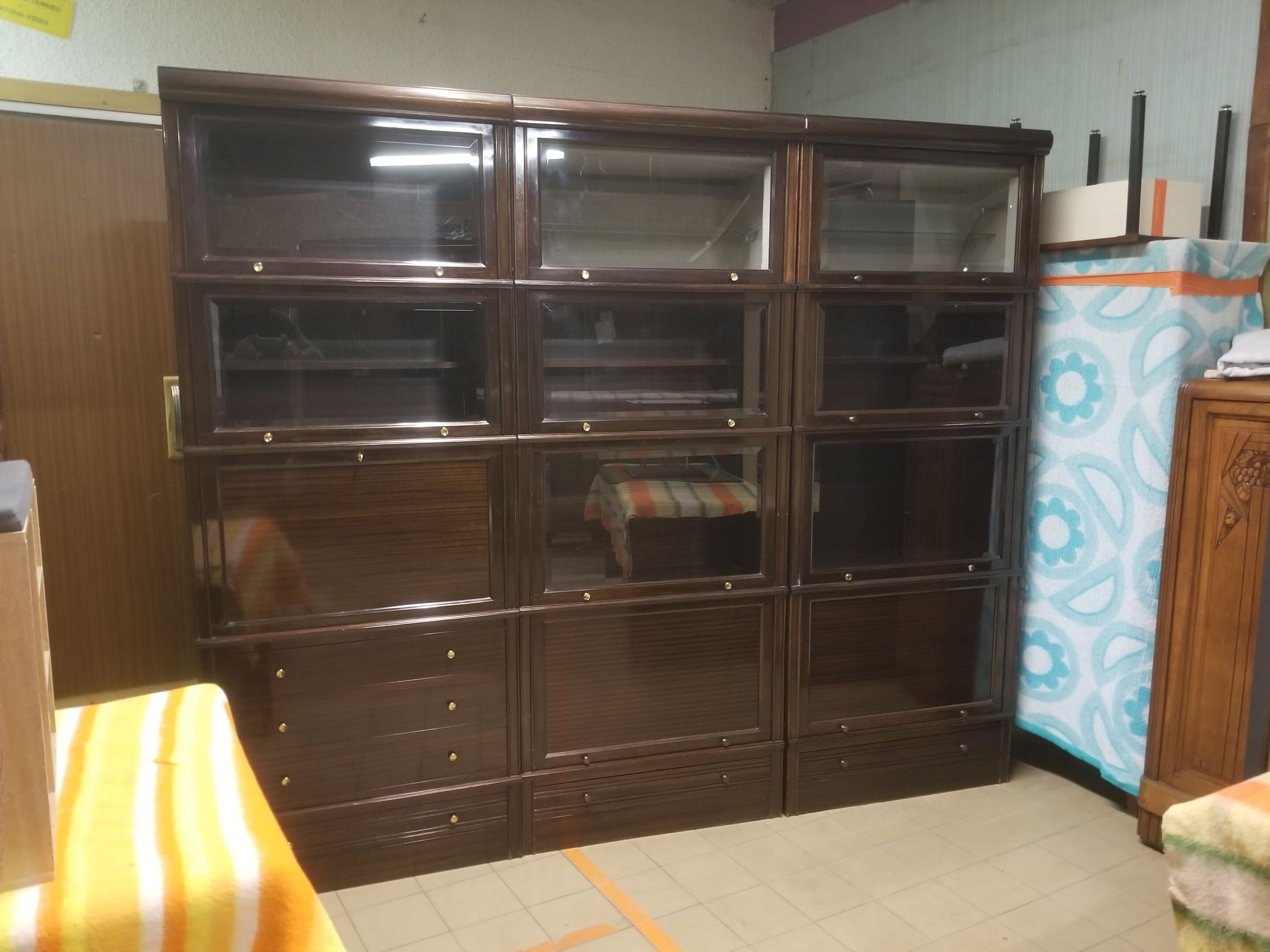 Modular vintage bar library showcase furniture MD - 60s