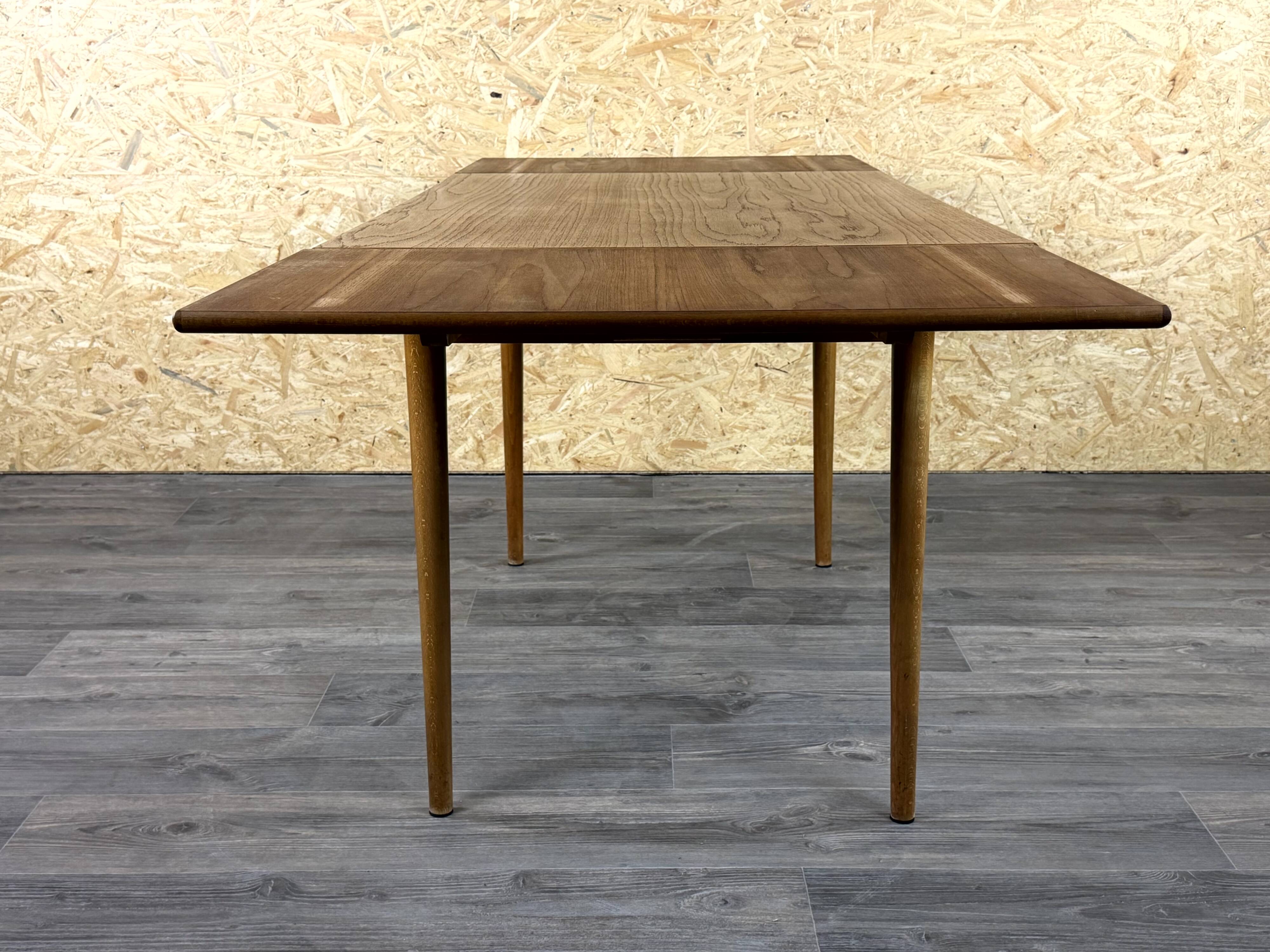 1960s 1970s Teak Dining Table Danish Modern Design Made in Denmark
