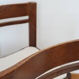 4 modernist cream chairs