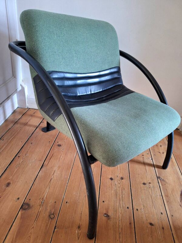 Fauteuil vintage édité par Airborne, meuble siège design