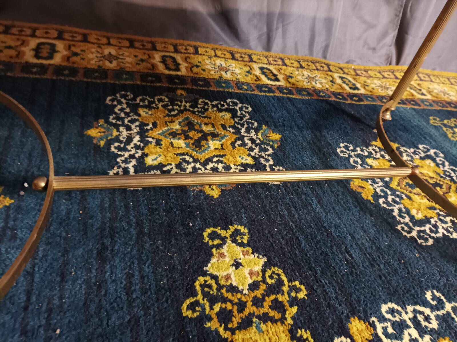1960 brass and marble coffee table