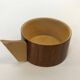 Vintage wooden cups and saucers in teak