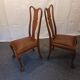 chaises chippendale style Queen Anne environ 1920