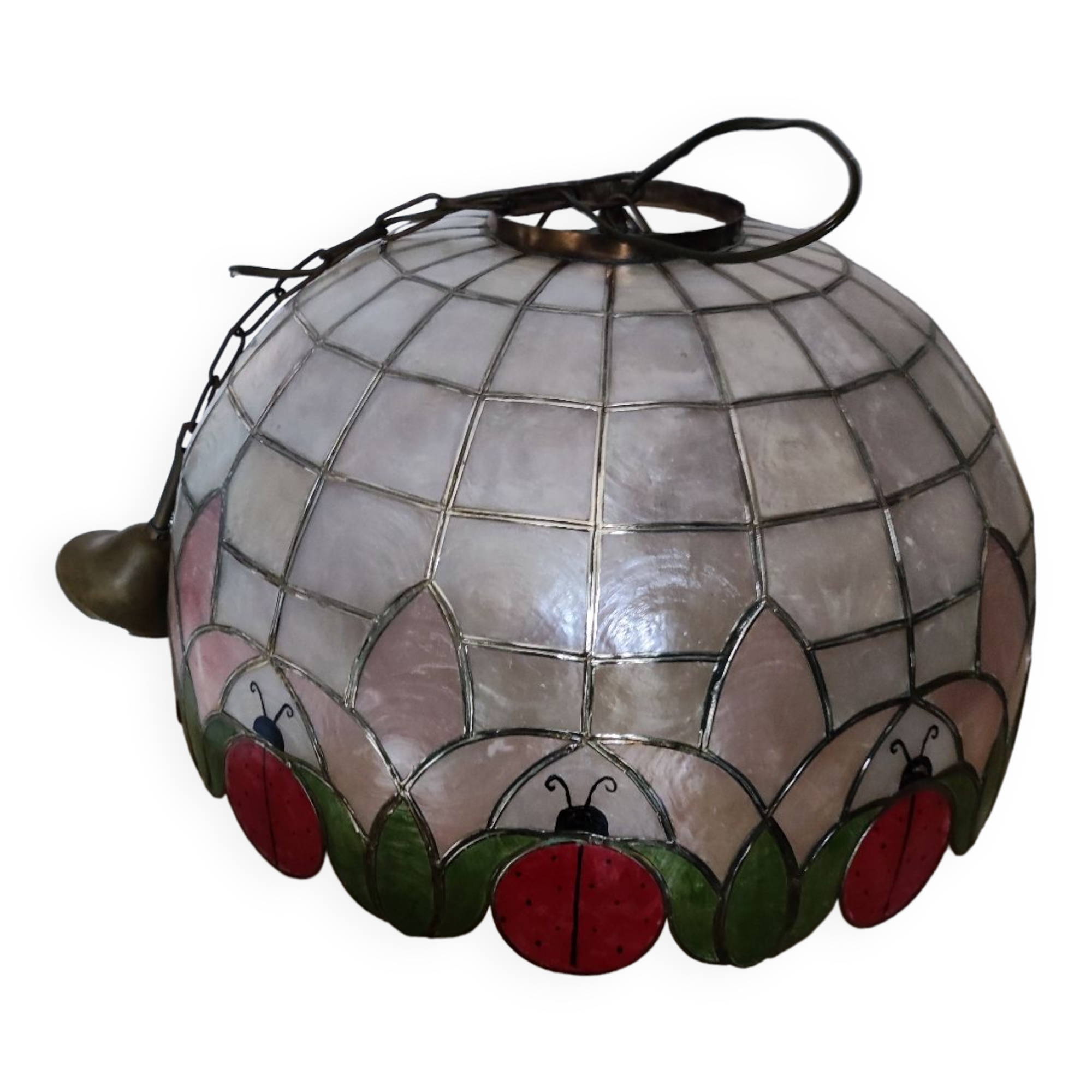 Ladybug mother-of-pearl chandelier