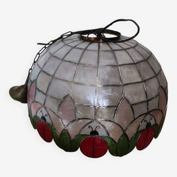Ladybug mother-of-pearl chandelier