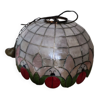 Ladybug mother-of-pearl chandelier