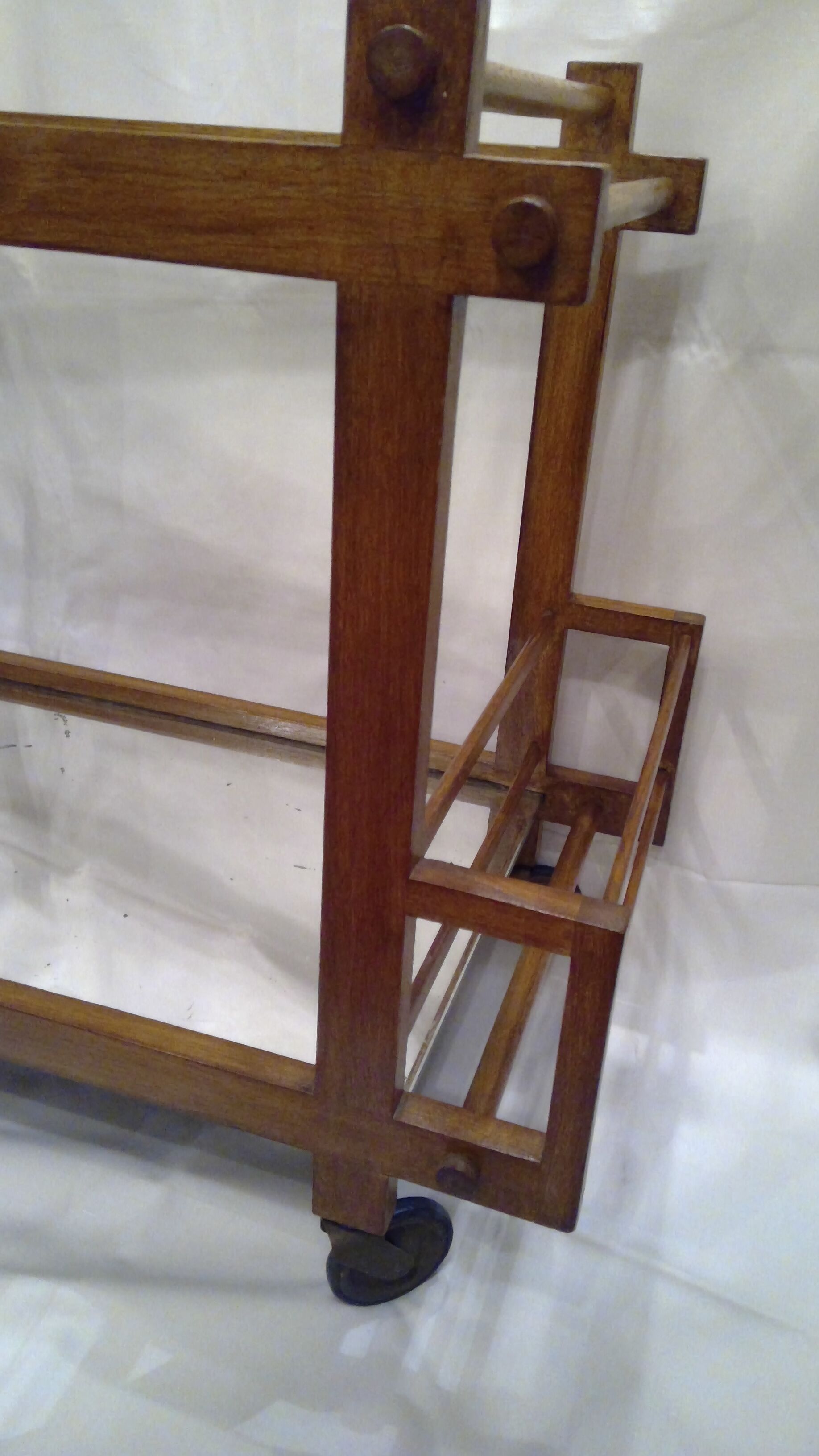 Bar, serving oak 50-60s vintage wheels