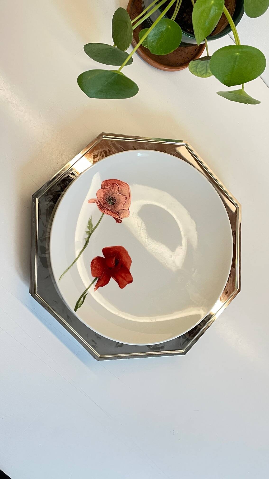 6 Vintage Silver-Plated Metal Plates and Dishes