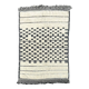 Magnificent Moroccan Beni Ouarain Berber Rug - White and Gray - Dimensions 205x320 cm