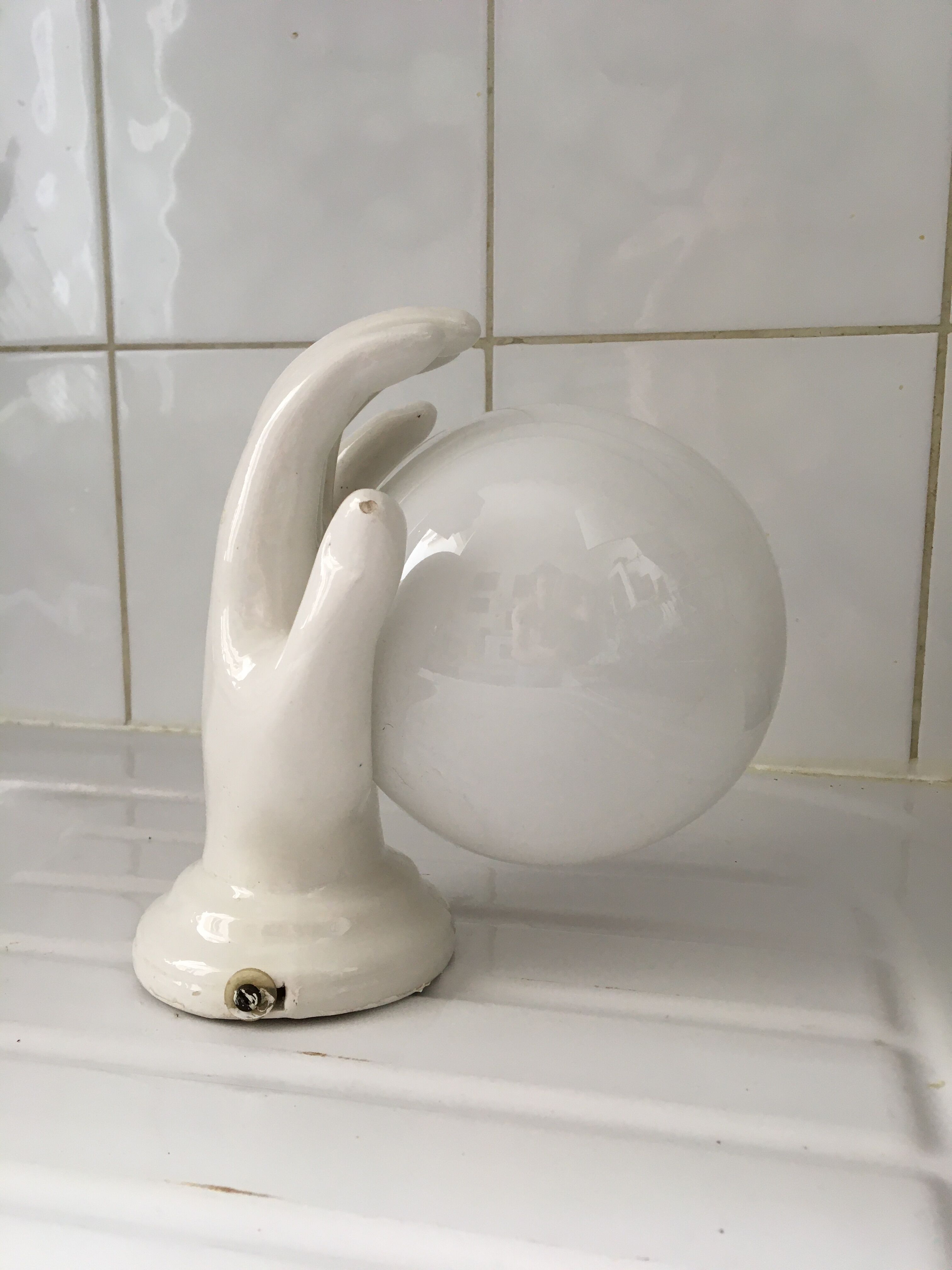 Wall lamp hand lamp ceramic vintage 70s