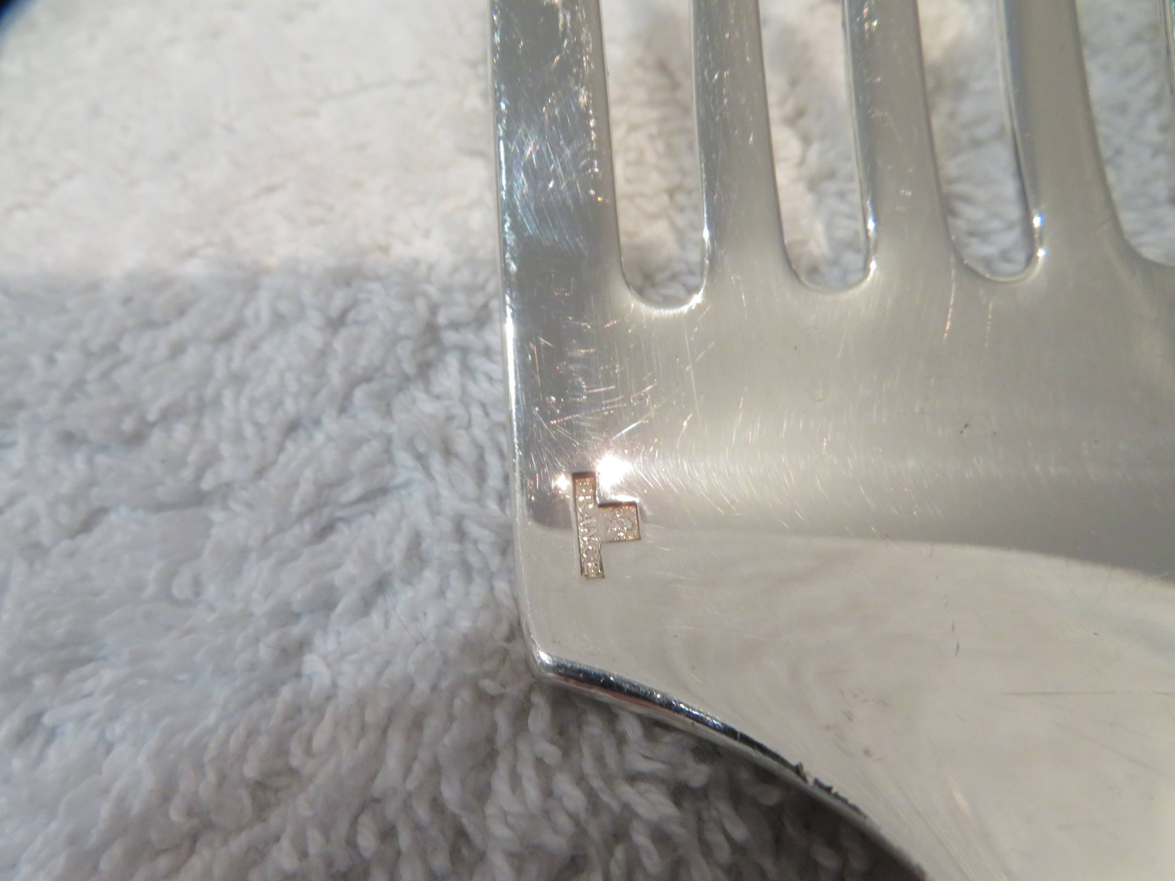 Christofle Concorde silver-plated fish serving fork