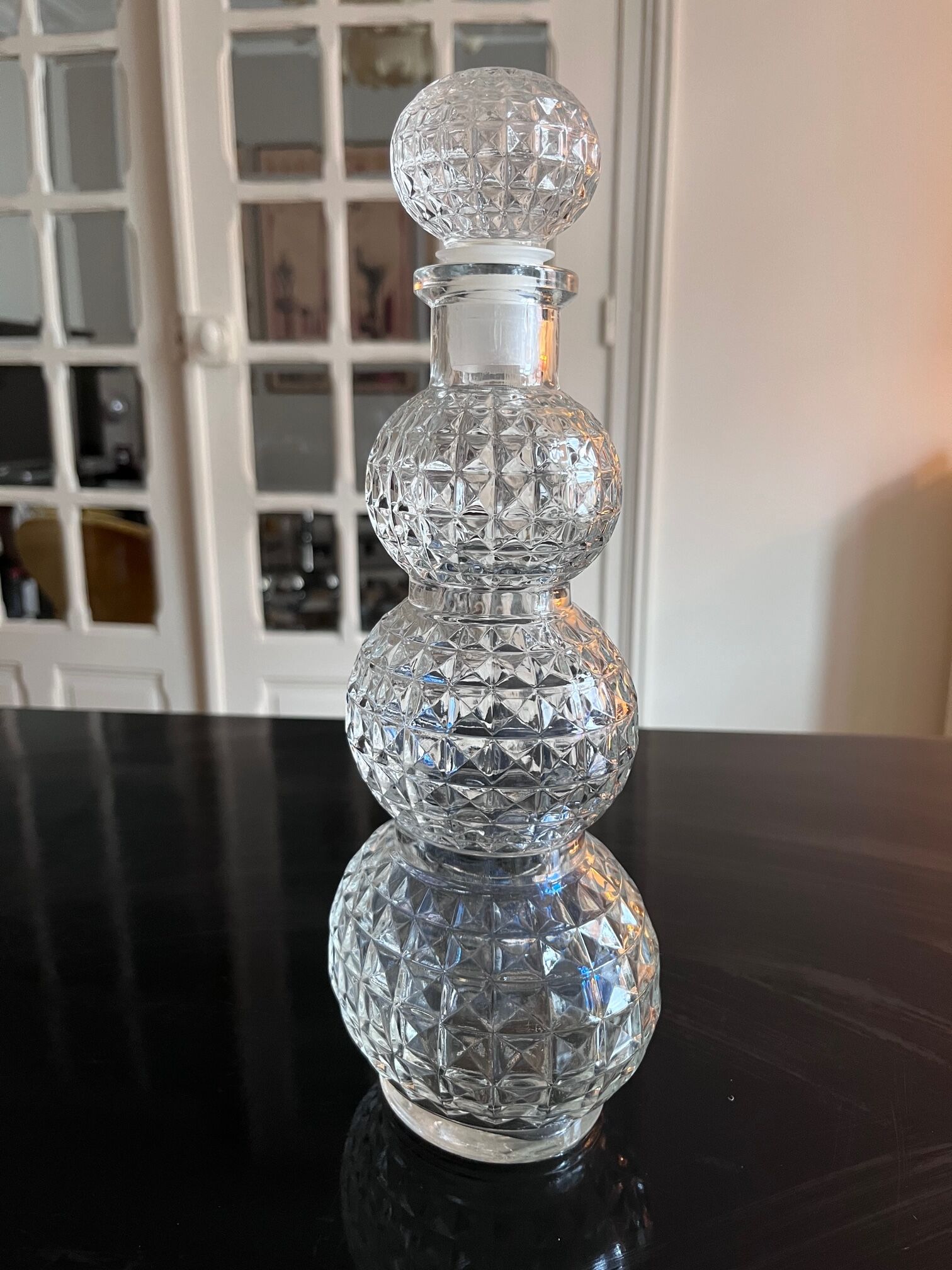 70s glass decanter