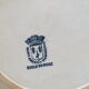 7 flat plates in Terre de Fer St Amand model Boule de Neige