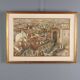 Modern painting signed Aldo Bressanuti, city view, 20th century