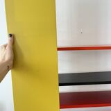 Étagère murale en métal Tomado De Stijl vintage originale (5 étagères), milieu du siècle