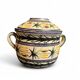 Quimper Keraluc, vintage polychrome earthenware pot or soup tureen circa 1960