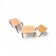 Set of 3 solid oak nesting tables / Henry Walter Klein for Bramin / 1970