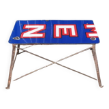 Industrial enamelled plate table