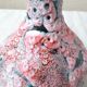 Vase rose fat lava